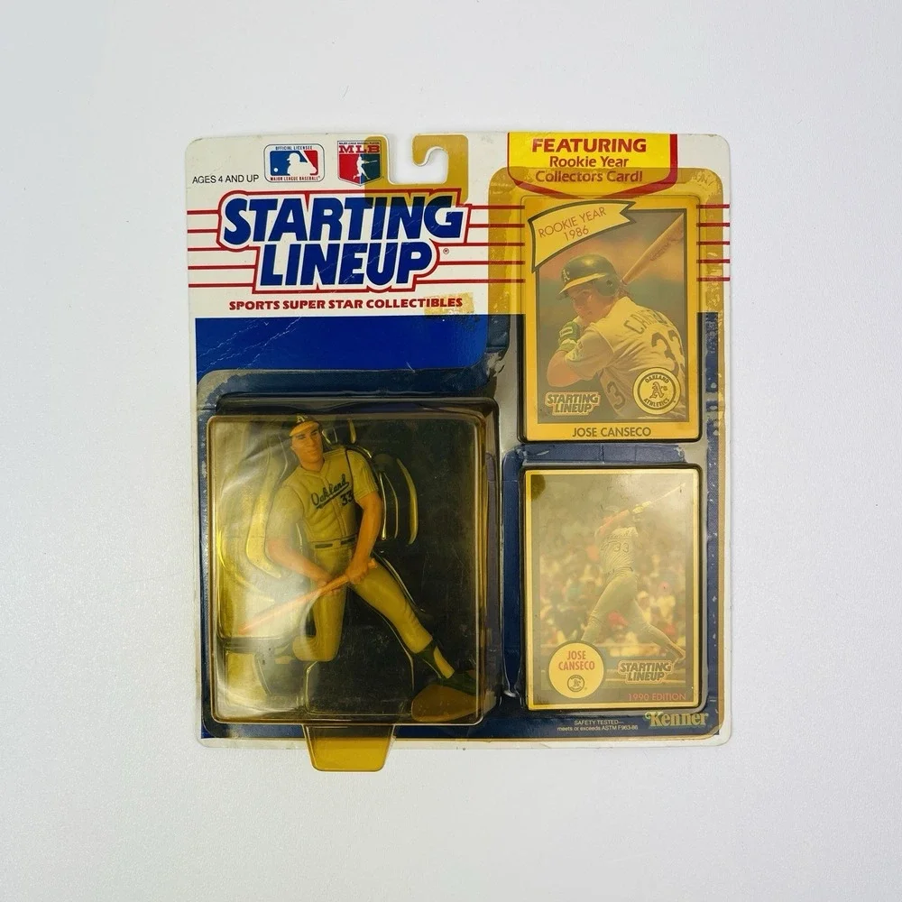 1989 Kenner Starting Lineup MLB Jose Canseco Oakland Athletics Rookie Card